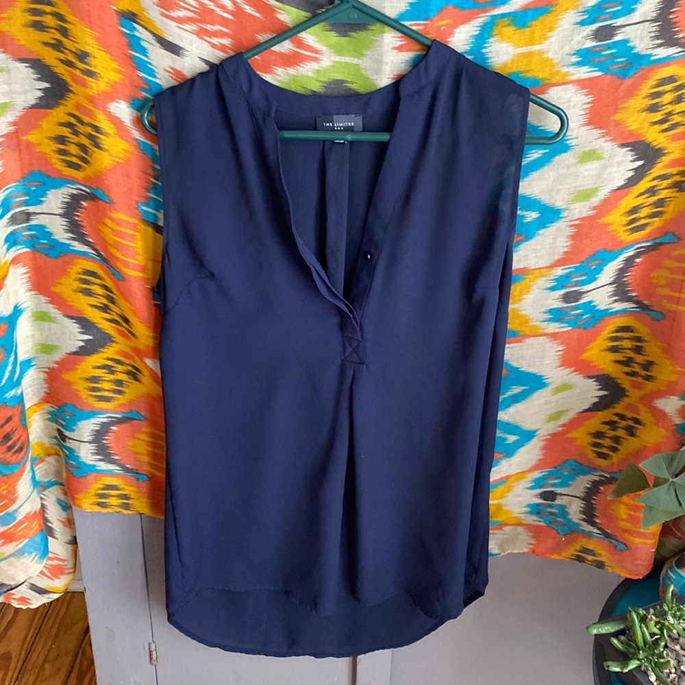 The Limited Basic Tank Top - Navy - Size S